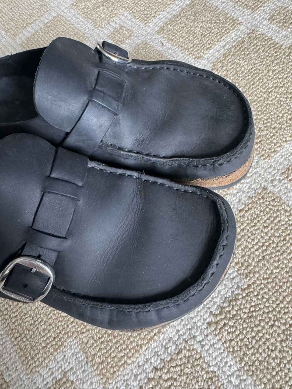 Birkenstock Buckley Clog Black Leather Buckle EU 39 (US 8-8.5) - Picture 12 of 17